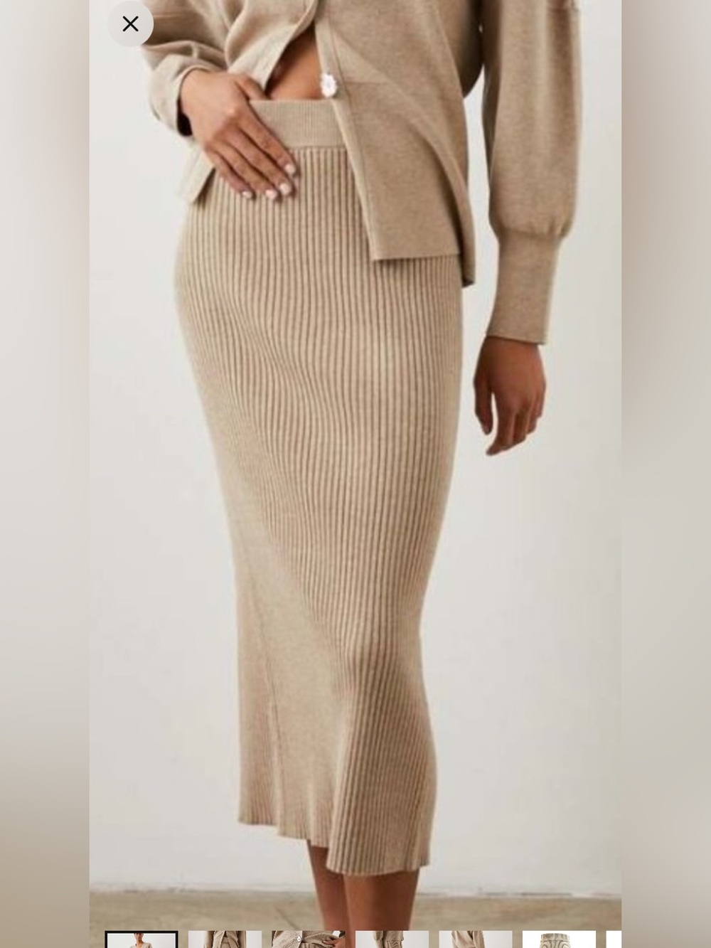 Rails Midi Skirt